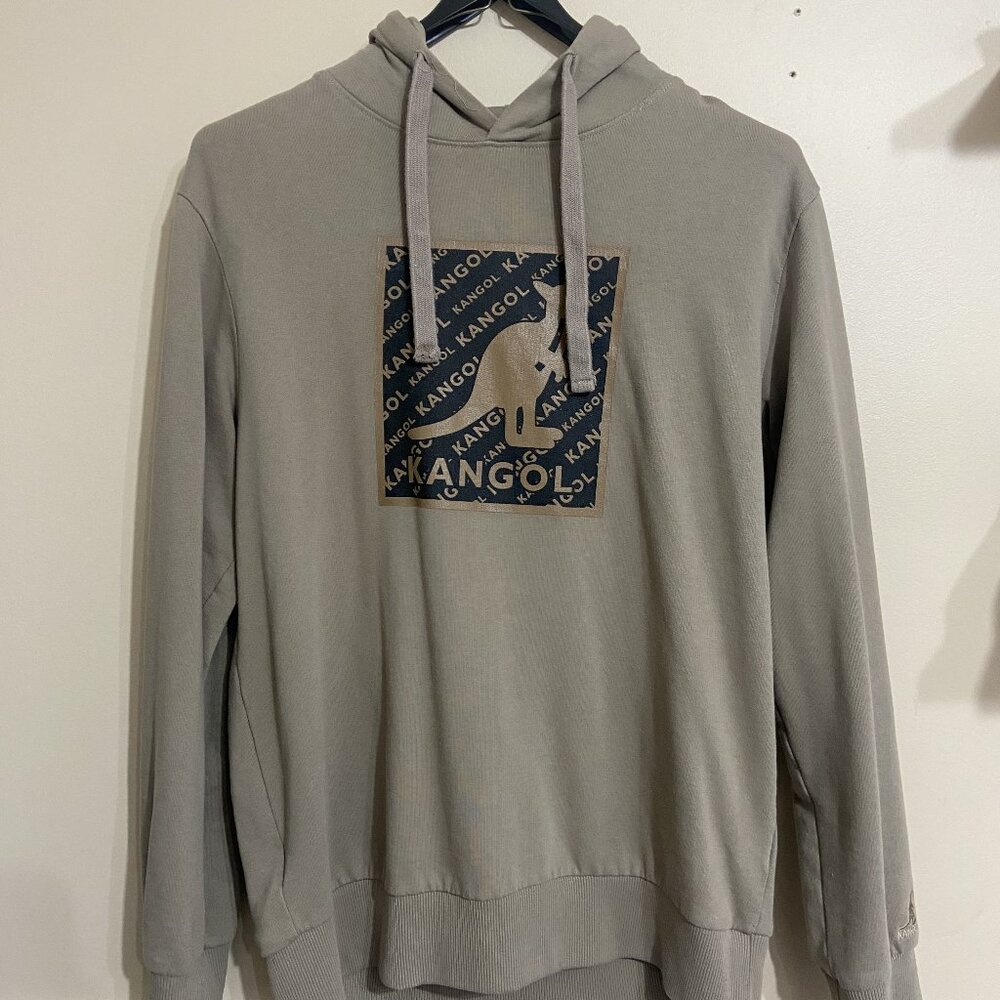 Kangol Big Logo Hoodie, Tan-brown Size US L